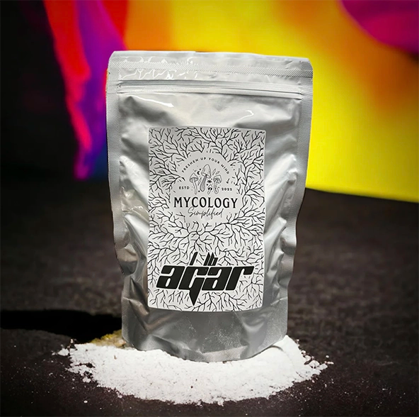 1lb bag of agar powder with MS logo