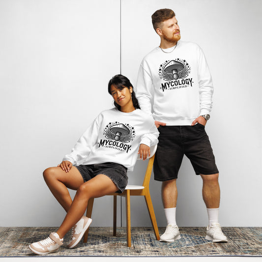 Eco-Friendly Crew Neck Sweatshirt for Mycology & Mushroom Lovers