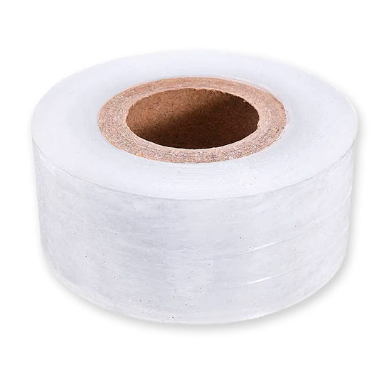 side Clear stretchable laboratory grafting tape roll (4 cm × 200 m) used for sealing petri dishes in mycology labs