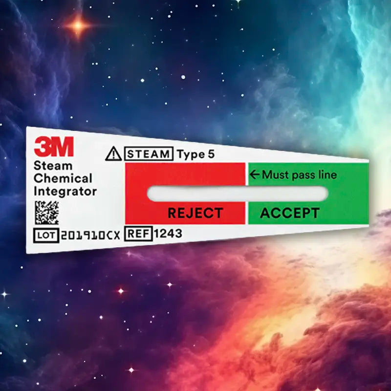 3M Attest Easy-to-Read Steam Chemical Integrators - 10 Pack 