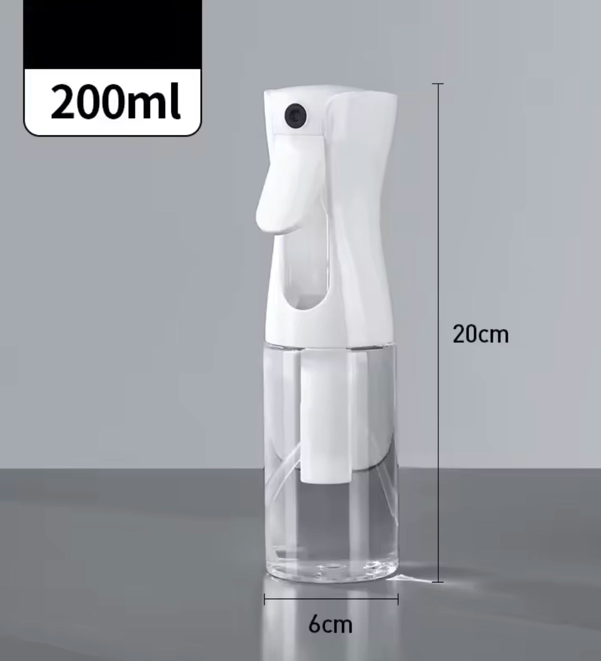 Fine Mist Spray Bottle White 200ml for Fungi Culturing – For Precise Application 