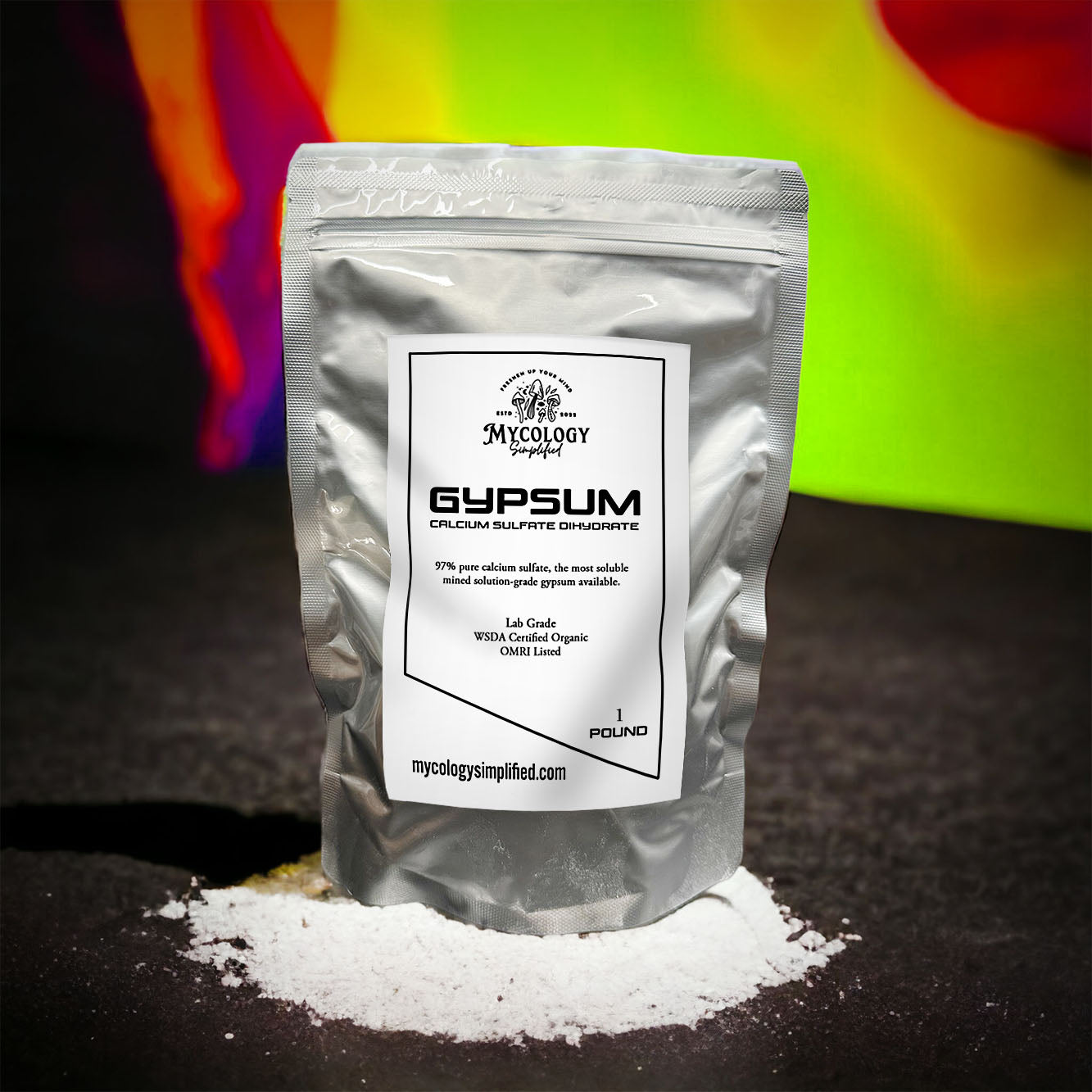 High-Quality Gypsum Powder - Essential for Mushroom Cultivation & Soil Health 