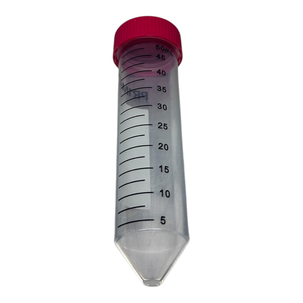 25-Pack Sterile 50mL Slant/Conical Tubes with Rack