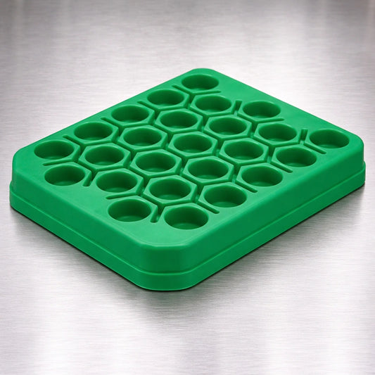 25 - Sterile 50 mL Conical Tubes with Plastic Rack