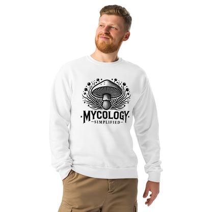 Eco-Friendly Crew Neck Sweatshirt for Mycology & Mushroom Lovers