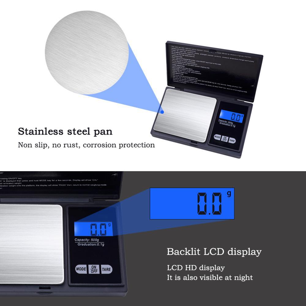 LCD Digital Pocket scale 500/0.01g - Mycologysimplified