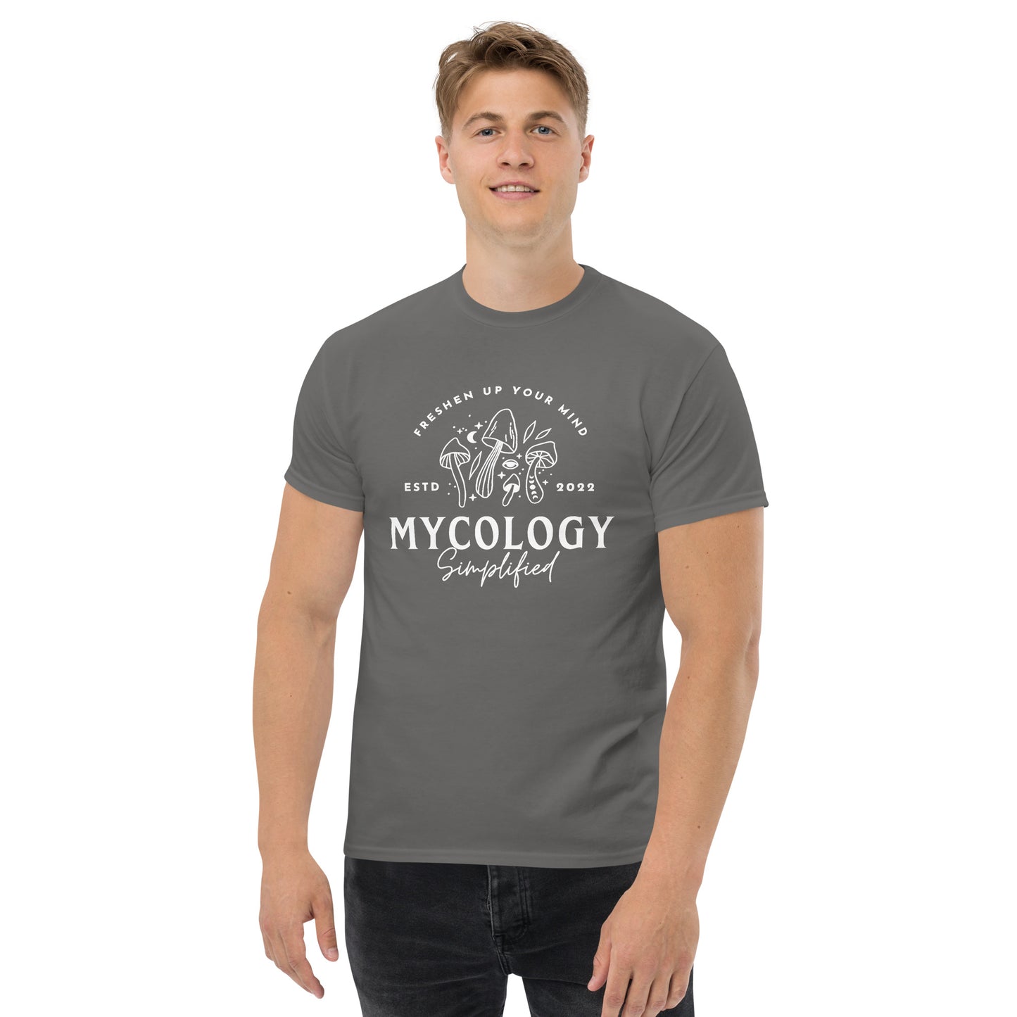 Mycology Simplified Tee WHTTXT 